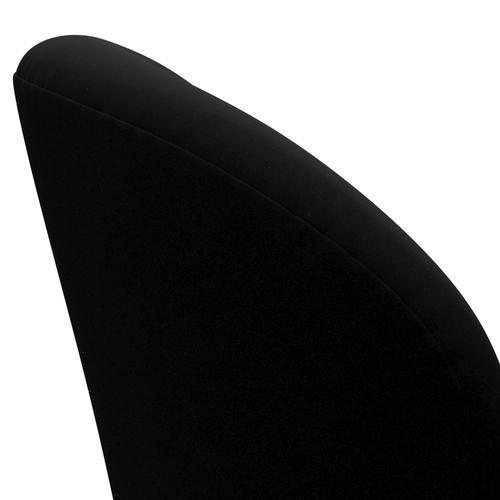 Fritz Hansen Chaise salon de cygne, noir laqué / confort noir (00050)