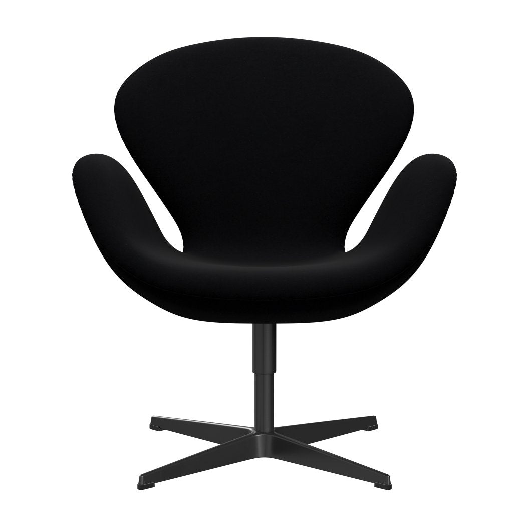 Fritz Hansen Swan Lounge Stuhl, Black Lacked/Comfort Black (00050)