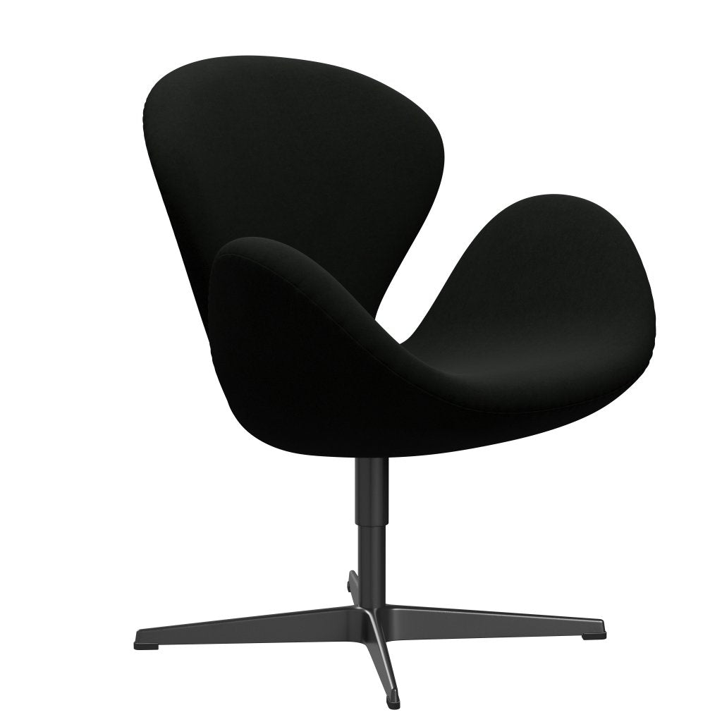 Fritz Hansen Swan Lounge Stuhl, Black Lacked/Comfort Black (60009)