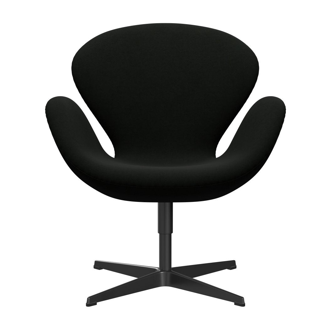 Fritz Hansen Swan Lounge Stuhl, Black Lacked/Comfort Black (60009)