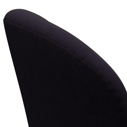 Fritz Hansen Chaise salon de cygne, noir laqué / confort violet rouge