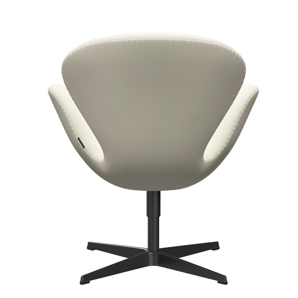 Sedia fritz Hansen Swan Lounge, laccatura nera/comfort