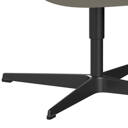 Sedia fritz Hansen Swan Lounge, laccatura nera/comfort