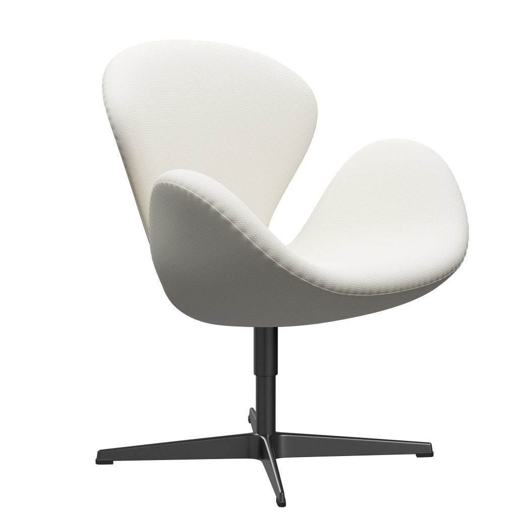 Fritz Hansen Chaise salon de cygne, neige noire laquée / diablo