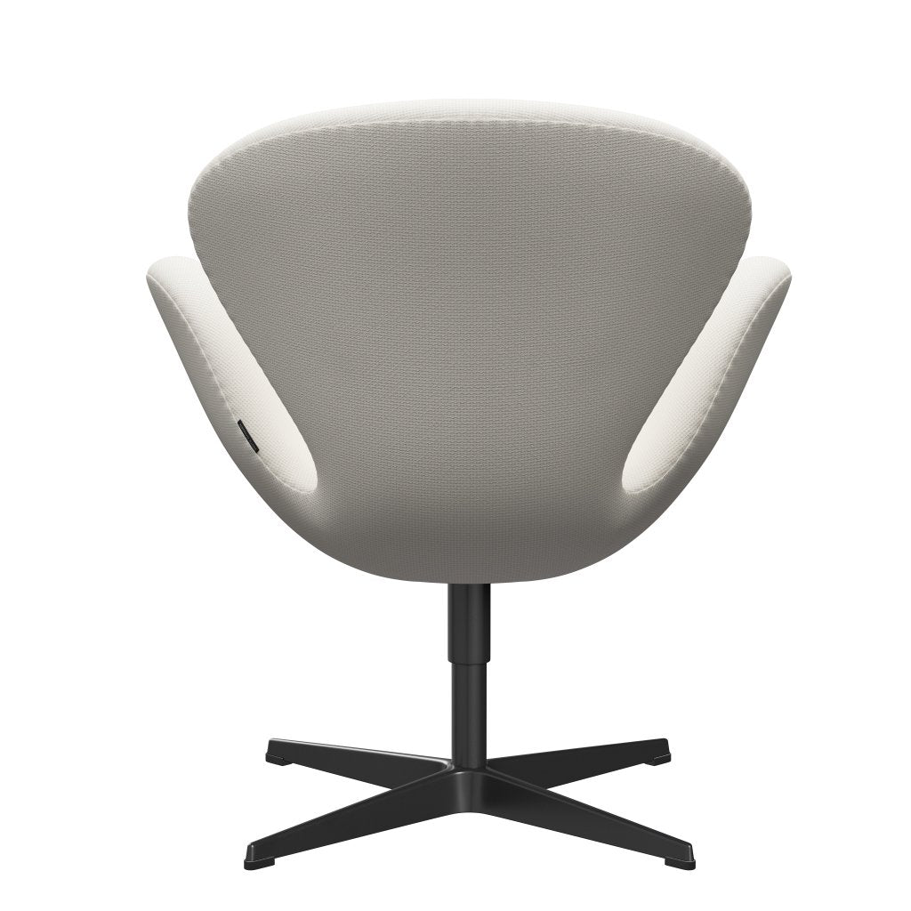 Fritz Hansen Swan Lounge Chair, schwarzer lackierter/Diablo -Schnee