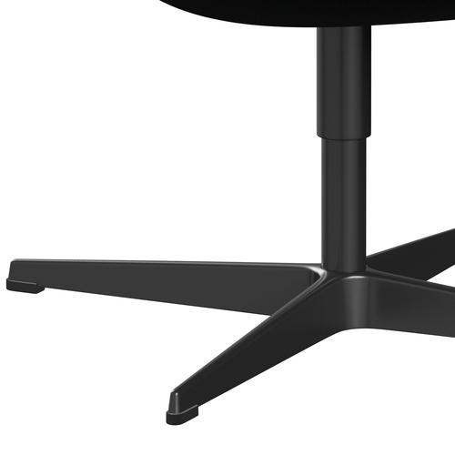 Silla de salón Fritz Hansen Swan, negro lacado/Diablo Negro