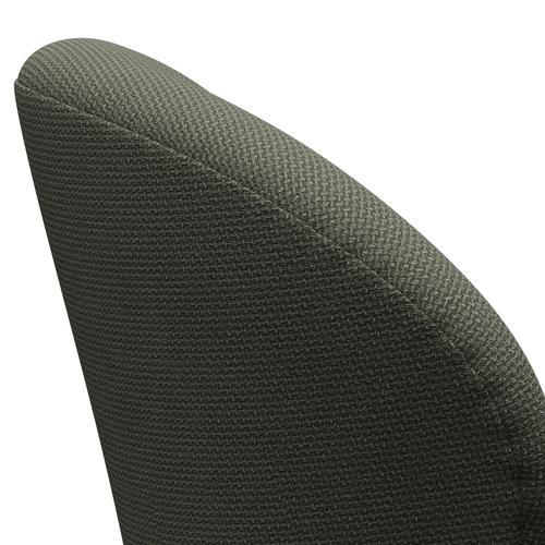 Fritz Hansen Chaise de salon de cygne, noire laqué / diablo chaud gris