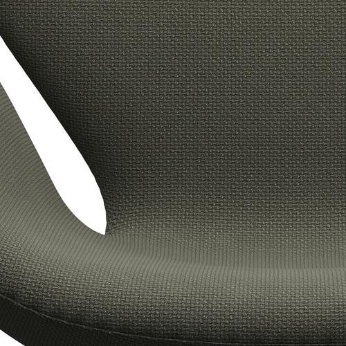 Fritz Hansen Swan Lounge Sillón, lacado negro/Diablo Cálido Gray