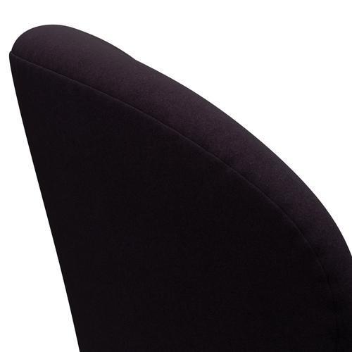 Sillón Fritz Hansen Swan, lacado negro/Divina Aubergine (376)