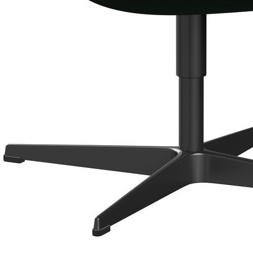 Sedia da salotto Fritz Hansen Swan, verde scuro laccato nero/Divina (876)