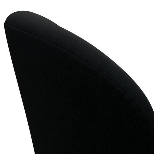 Fritz Hansen Chaise salon de cygne, noir laqué / divina noir