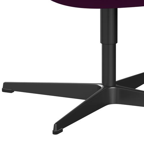 Fritz Hansen Swan Lounge Silla, lacado negro/Divina Violet (666)