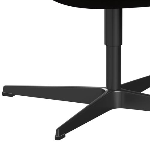 Fritz Hansen Swan Lounge Silla, lacado negro/Divina cálido marrón