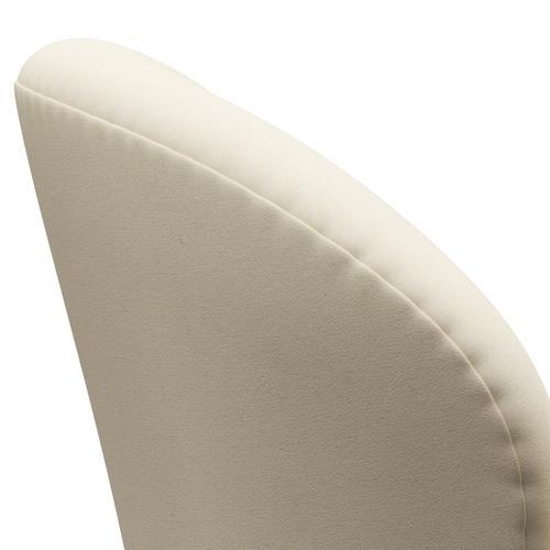 Fritz Hansen Chaise salon de cygne, laquée noire / divina blanche