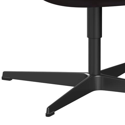 Sedia fritz Hansen Swan Lounge, cemento laccato nero/abbraccio