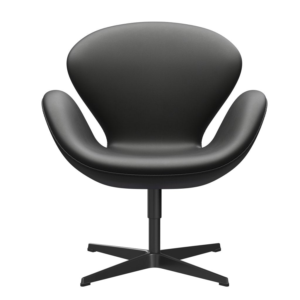 Fritz Hansen Swan Lounge Sillón, negro lacado/esencial negro