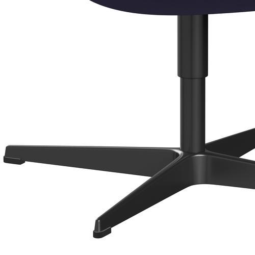 Fritz Hansen Swan Lounge Silla, lacado negro/fama Blue Violet