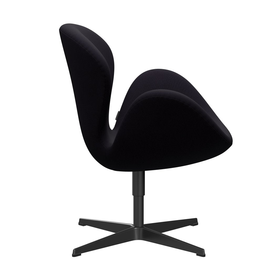 Sedia da salone Fritz Hansen Swan, Black Lacche/Fame Bordeaux (64055)