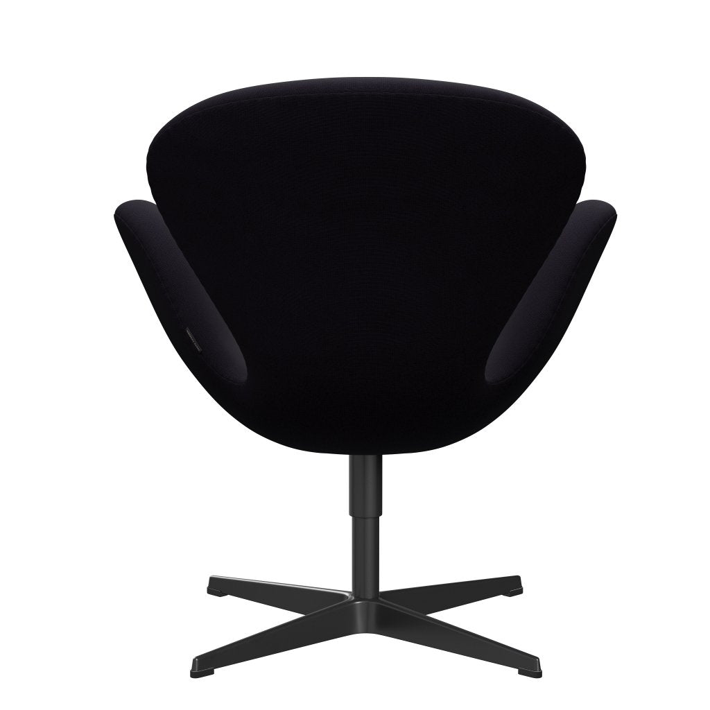 Fritz Hansen Swan Lounge Chair, Black Lacquered / Fame Bordeaux (64055)