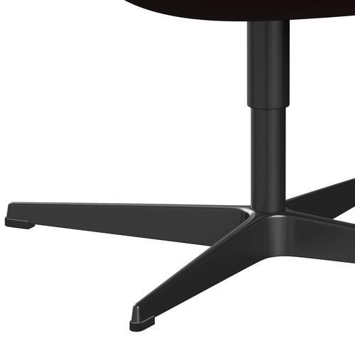 Sedia da salone Fritz Hansen Swan, laccatura nera/marrone Fame (61047)