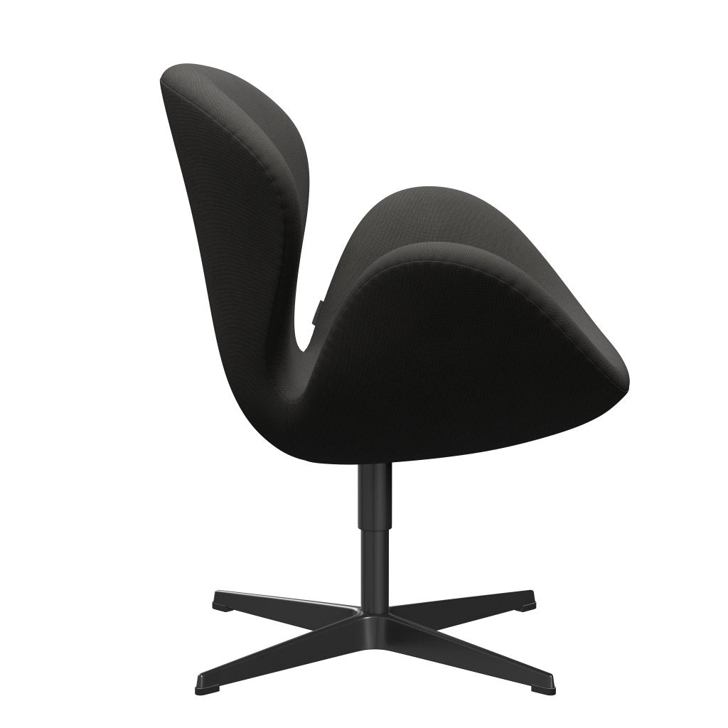 Fritz Hansen Swan Lounge Chair, Black Lacked/Fame Brown (61060)