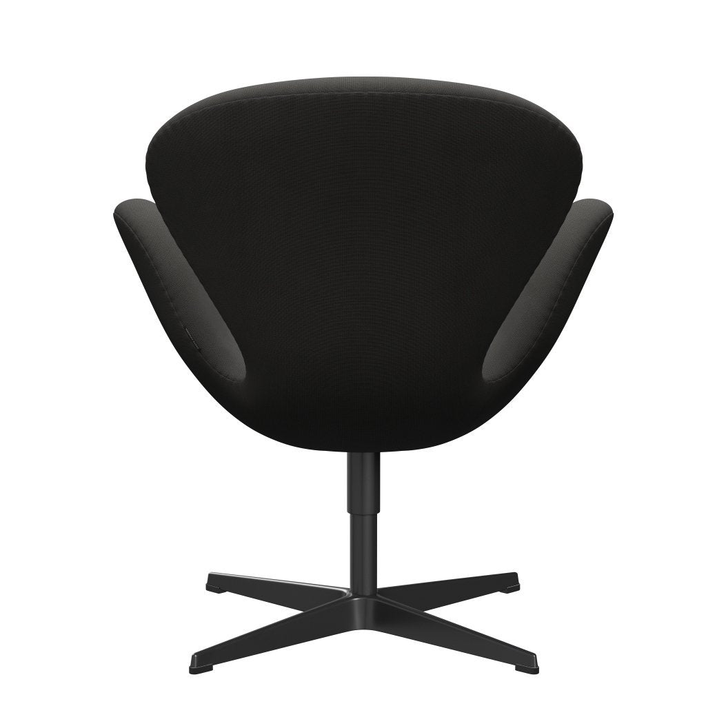 Sedia da salone Fritz Hansen Swan, laccatura nera/marrone Fame (61060)