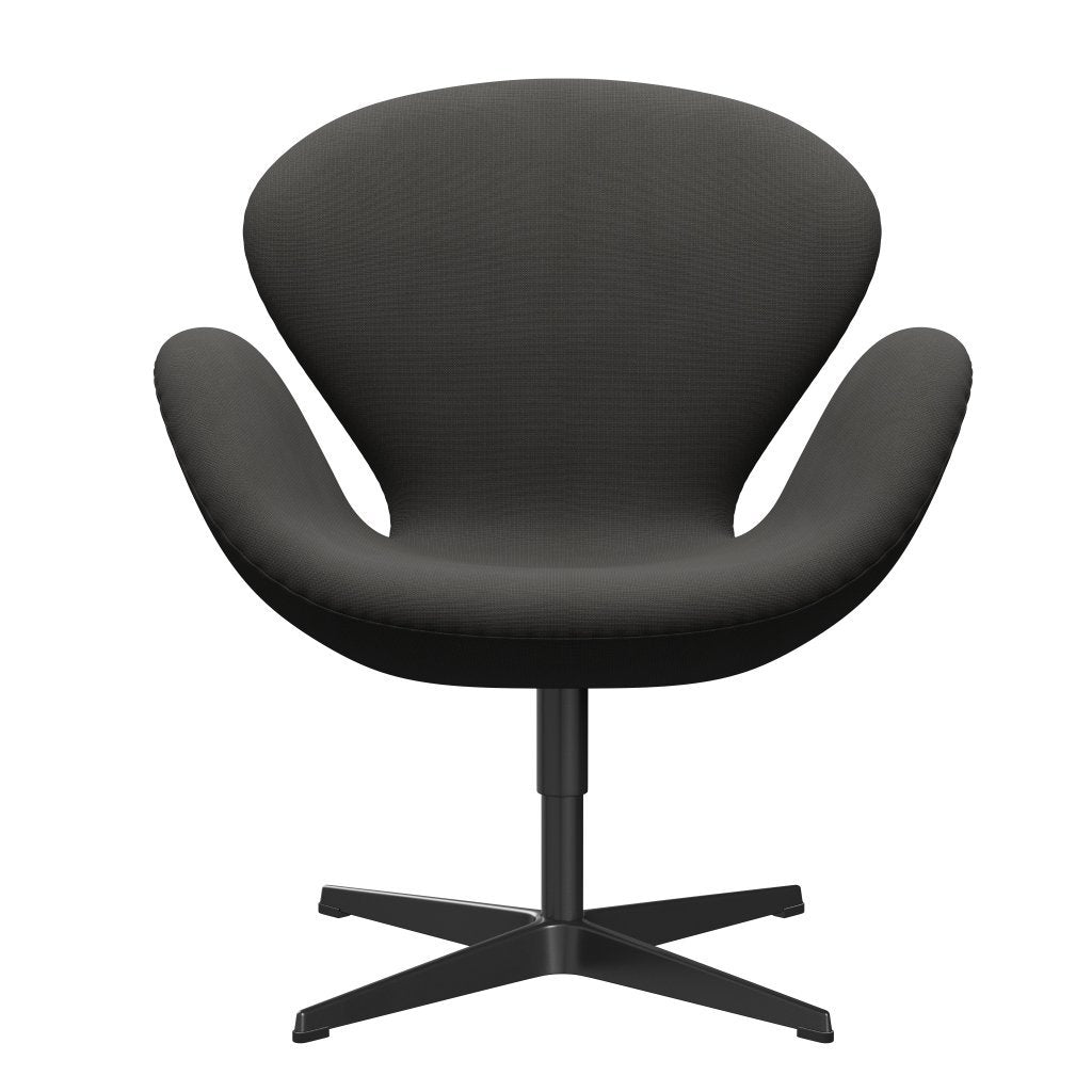 Fritz Hansen Chaise salon de cygne, brun de laquée / renommée noire (61060)