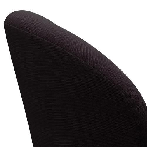 Fritz Hansen Chaise salon de cygne, noir de laquée / renommée (61108)