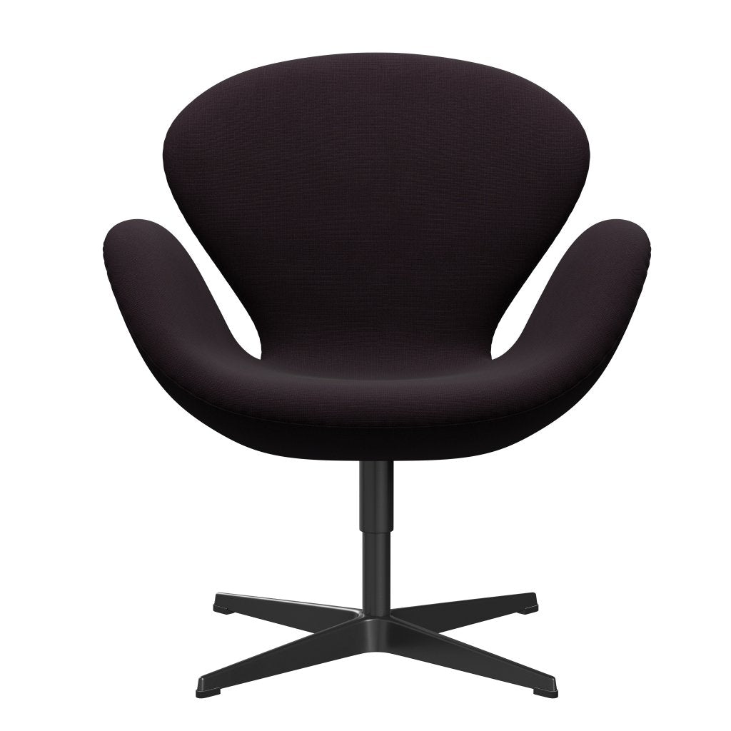 Fritz Hansen Swan Lounge stol, sort lakeret/berømmelse Brown (61108)