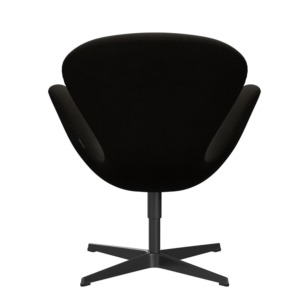 Fritz Hansen Chaise de salon de cygne, laquée noire / renommée sombre