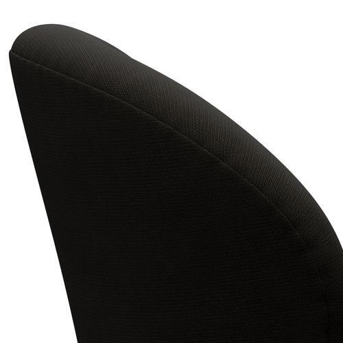 Fritz Hansen Chaise de salon de cygne, laquée noire / renommée sombre