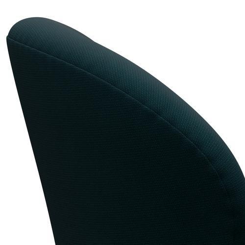 Fritz Hansen Swan Lounge Silla, lacado negro/fama verde oscuro