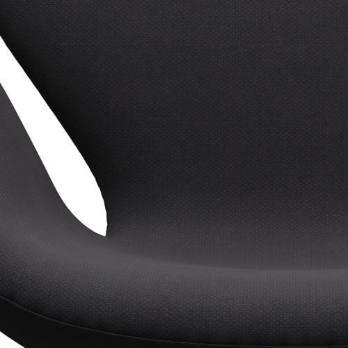 Fritz Hansen Chaise de salon de cygne, noir laqué / fiord noir