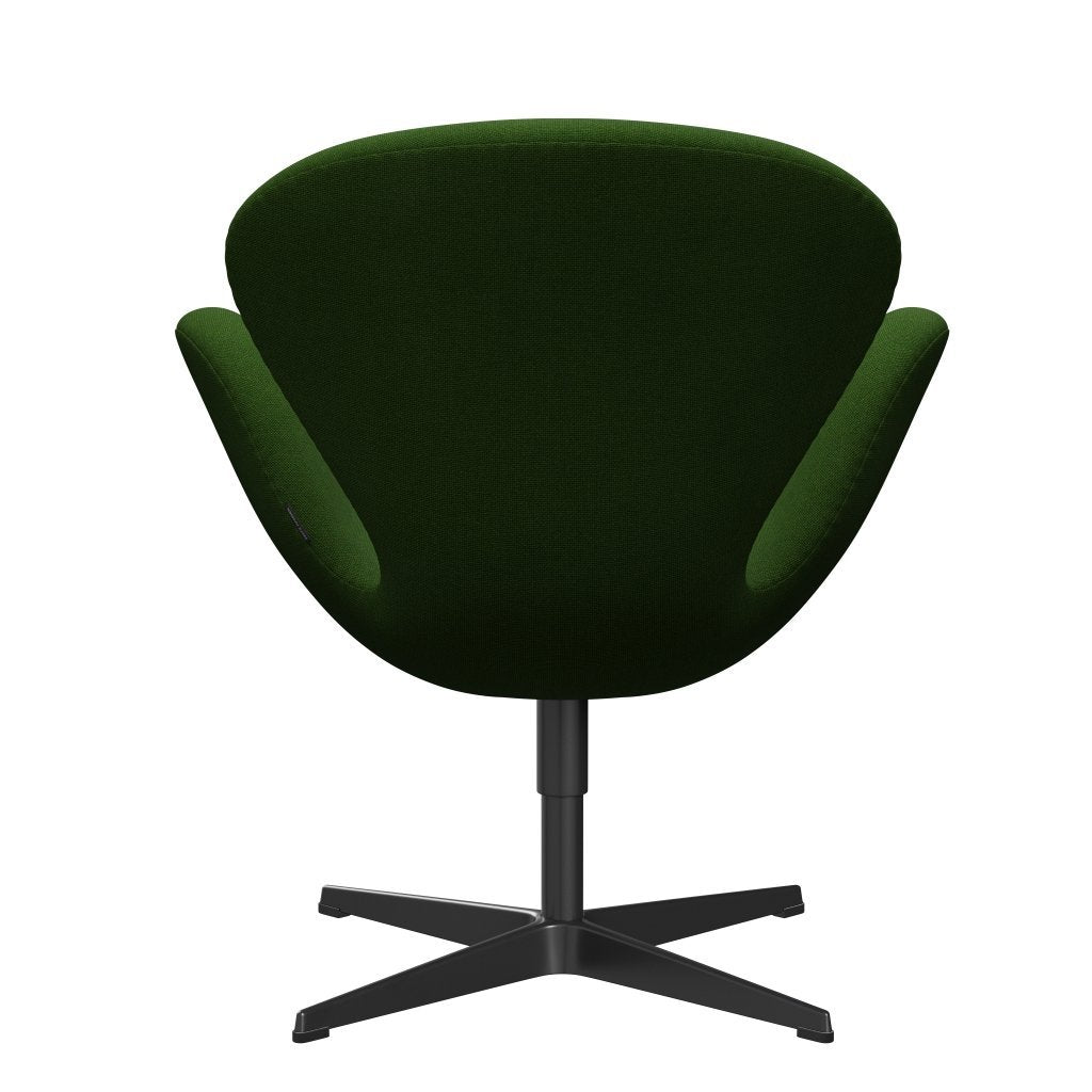 Sedia da salone Fritz Hansen Swan, verde laccatura/erba di Hallingdal