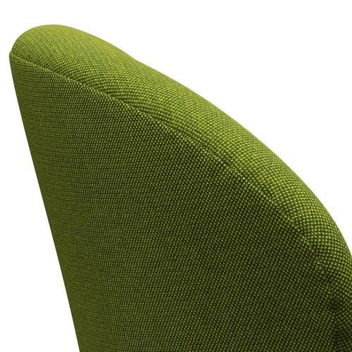 Fritz Hansen Chaise de salon de cygne, noir de laquée / Hallingdal Green