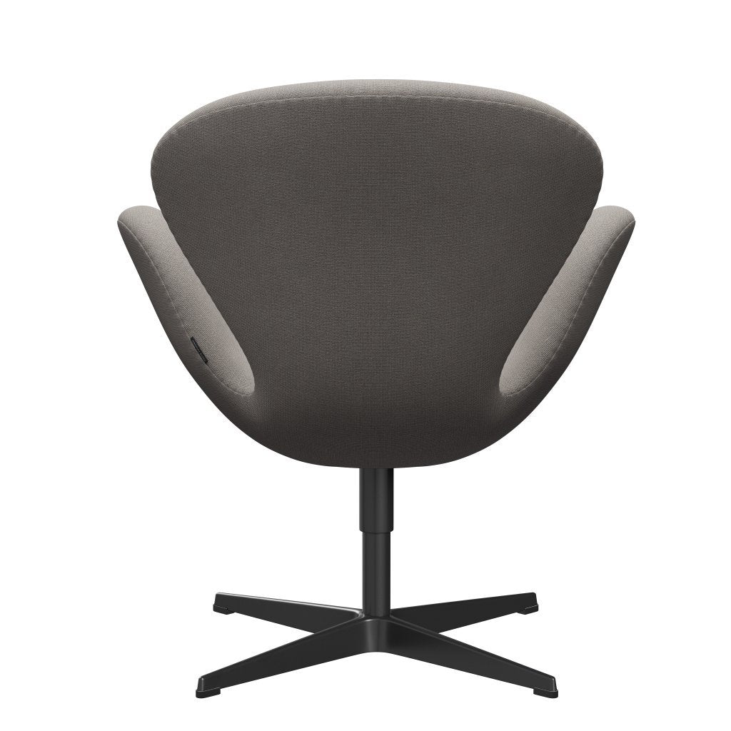 Fritz Hansen Swan Lounge Stuhl, Black Lacked/Hallingdal Hellgrau (113)