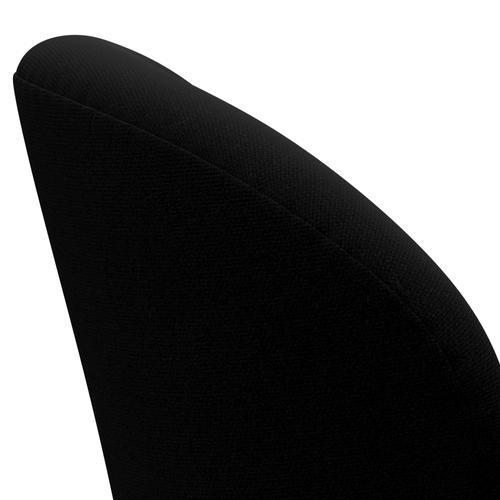 Fritz Hansen Chaise salon de cygne, noir laqué / hallingdal noir