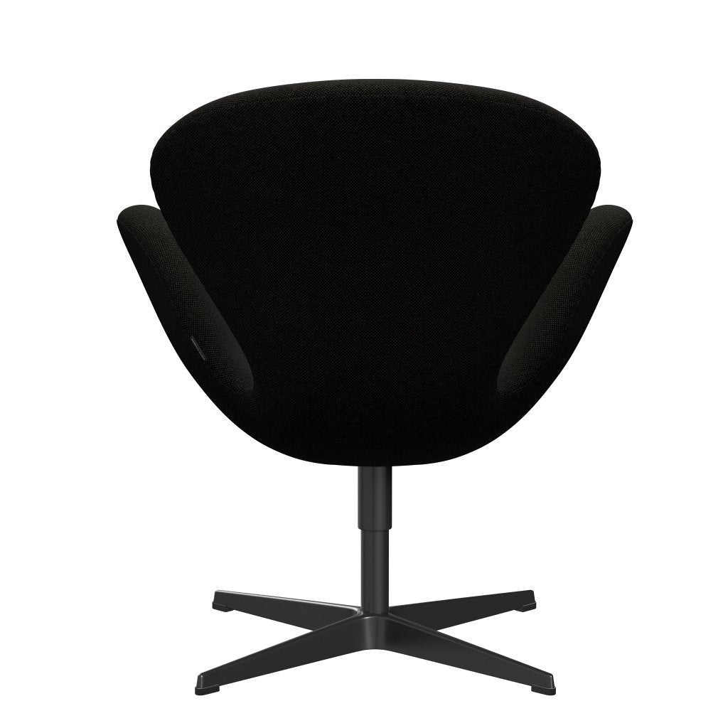 Fritz Hansen Swan Lounge stól, svartur lakkaður/Hallingdal Black/Grey (173)