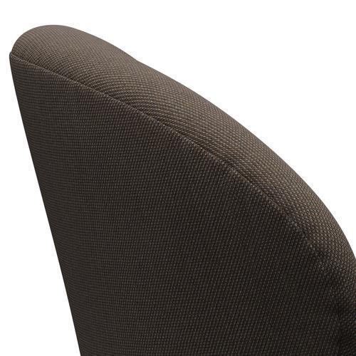 Fritz Hansen Chaise de salon de cygne, gris / brun noir