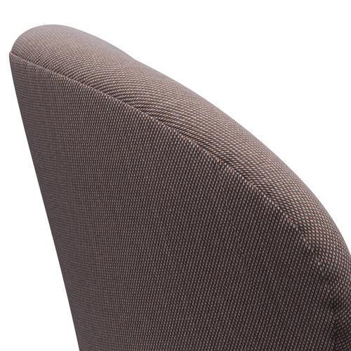 Sillón Fritz Hansen Swan, lacado negro/trío de escamas de acero naranja/gris claro/negro