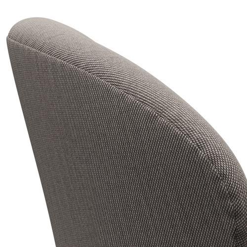 Sillón Fritz Hansen Swan, lacado negro/acero trío rosa/blanco/negro