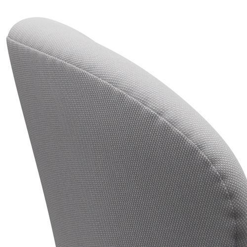 Fritz Hansen Swan Lounge Sillón, negro lacado/trío de escamas de acero blanco y gris claro