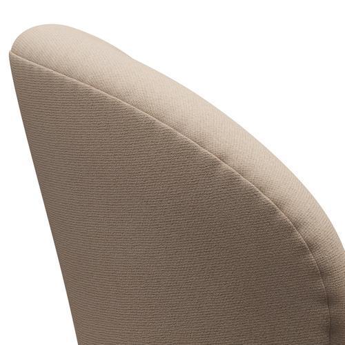 Fritz Hansen Chaise salon de cygne, sable noir laqué / tonus