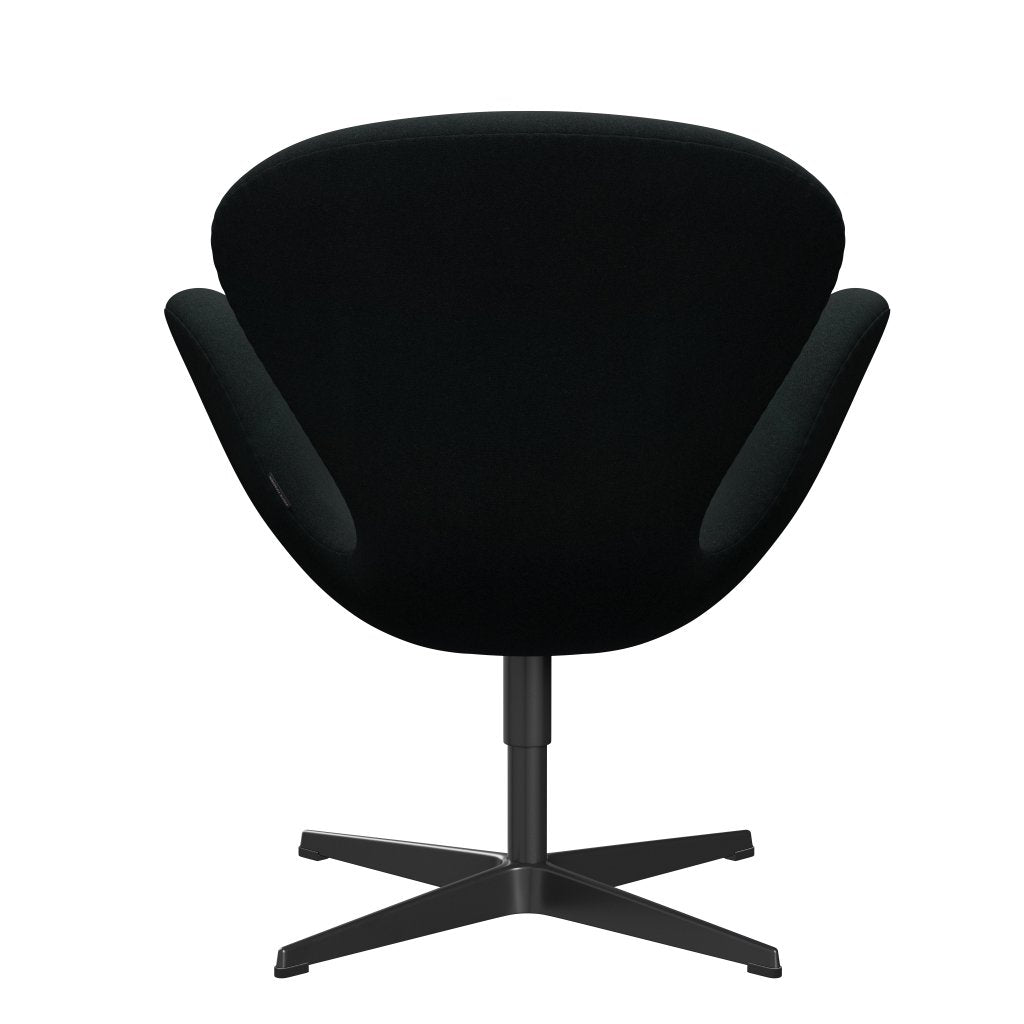 Fritz Hansen Swan Lounge Chair, Black Lacked/Tonus Black