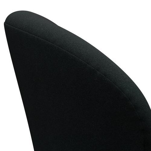 Fritz Hansen Chaise salon de cygne, noir laqué / tonus noir