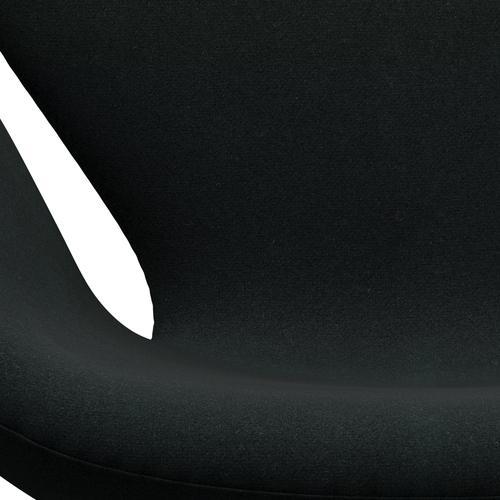 Fritz Hansen Chaise salon de cygne, noir laqué / tonus noir