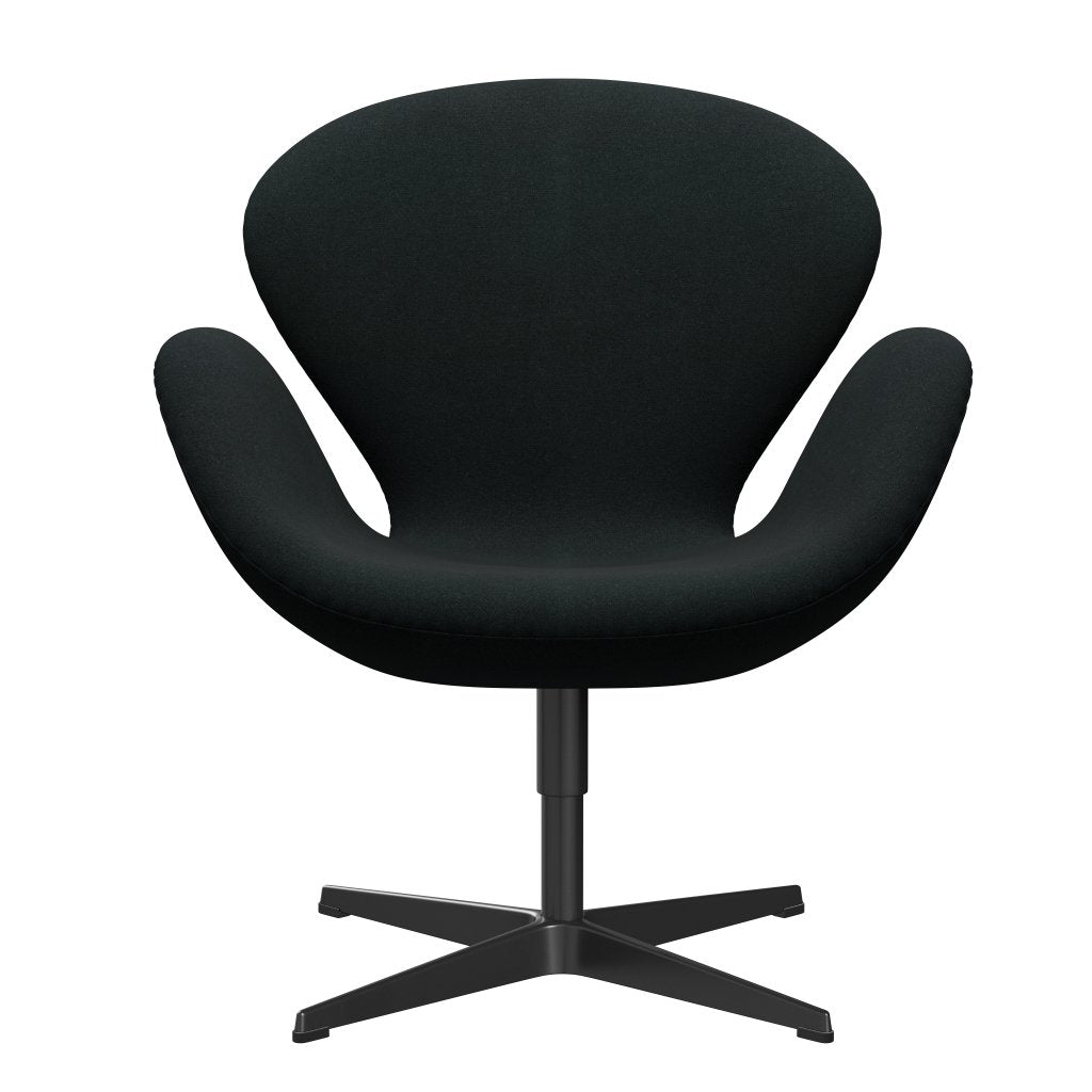 Fritz Hansen Chaise salon de cygne, noir laqué / tonus noir