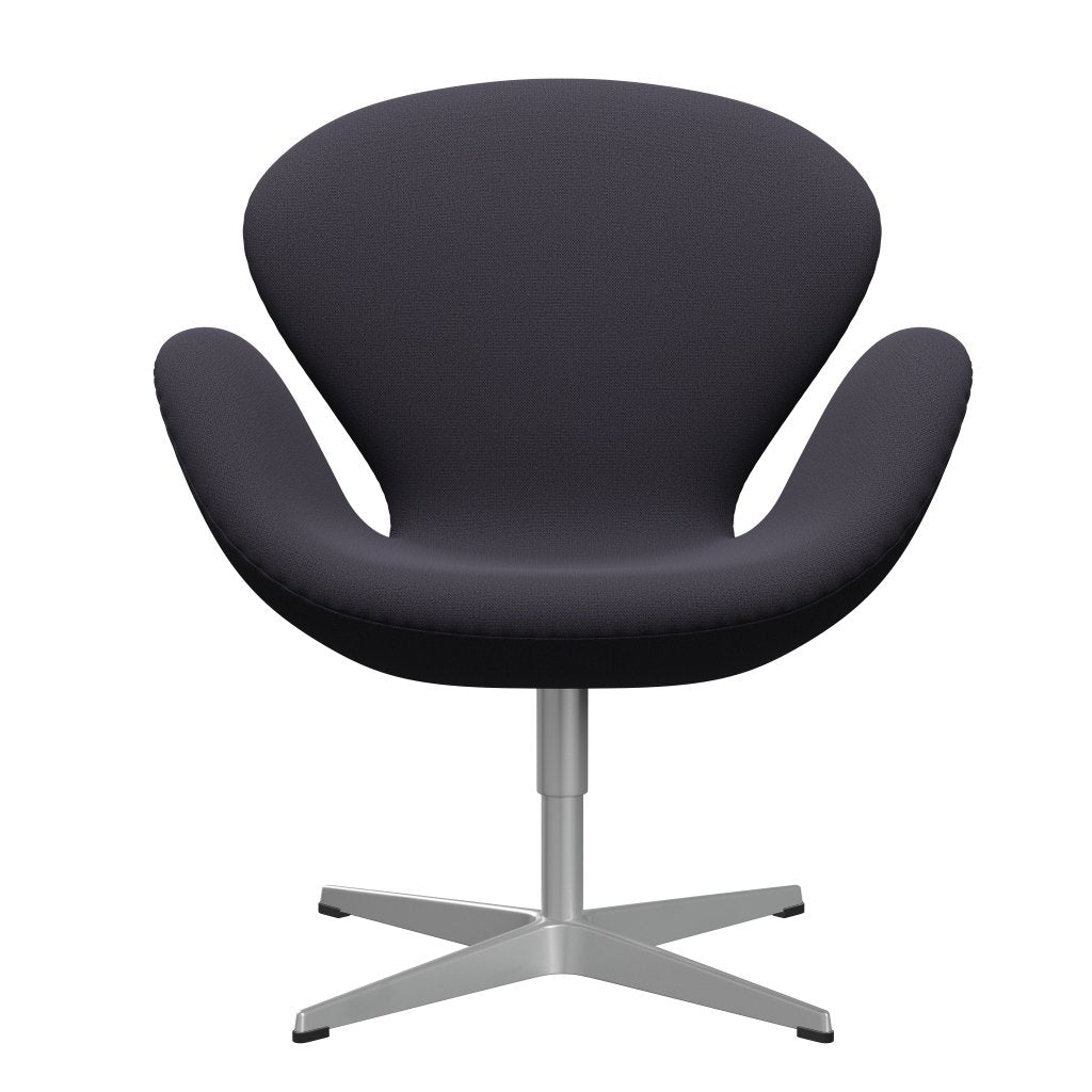 Fritz Hansen Swan Lounge Silla, gris plateado/captura de carbón azul