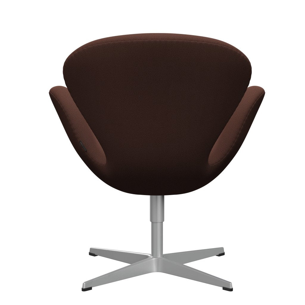 Fritz Hansen Swan Lounge Stuhl, Silbergrau/Fooking Braun/Hellrosa