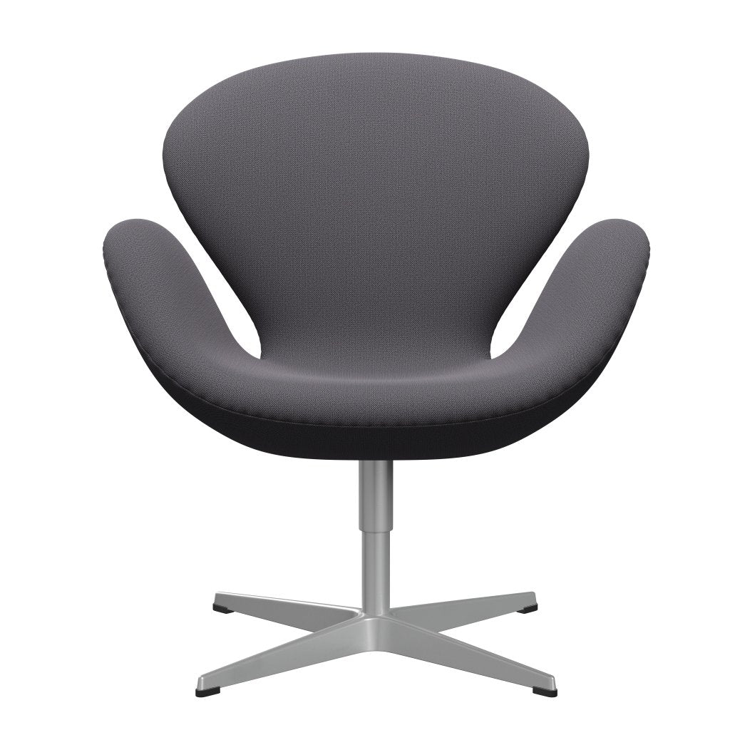 Sedia fritz Hansen Swan Lounge, grigio argento/cattura grigio scuro